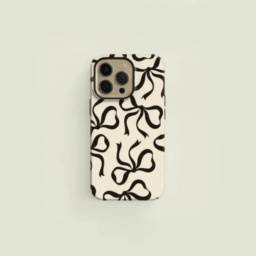 Bow Ribbon iPhone Case Aesthetic Coquette Design Shockproof Protective Back Cover