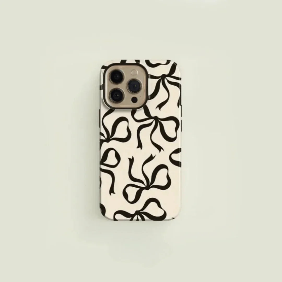 Bow Ribbon iPhone Case Aesthetic Coquette Design Shockproof Protective Back Cover