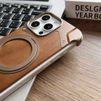 Wood MagSafe iPhone Case with Ring Stand