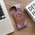 Wood MagSafe iPhone Case with Ring Stand