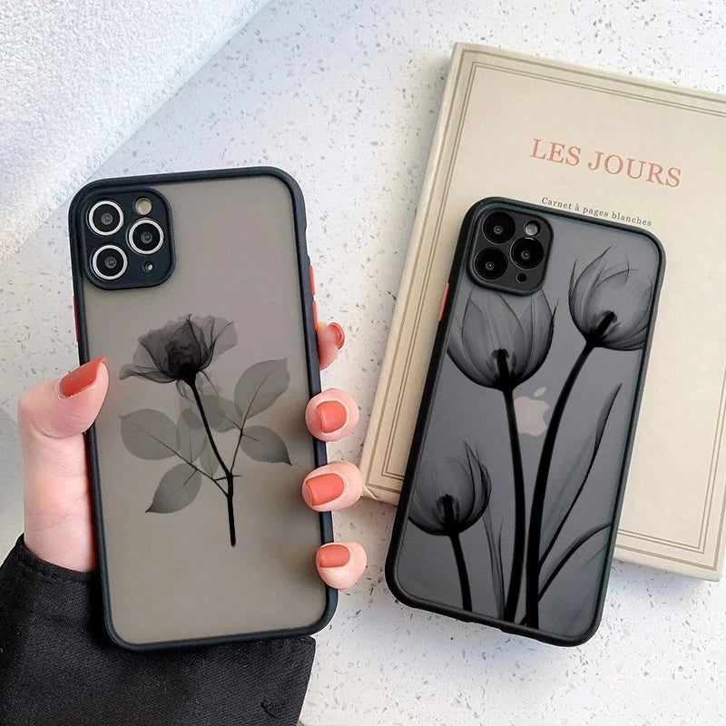 Smoky Tulip Art iPhone Case