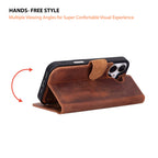 Detachable Leather iPhone Wallet Case with Card Slots