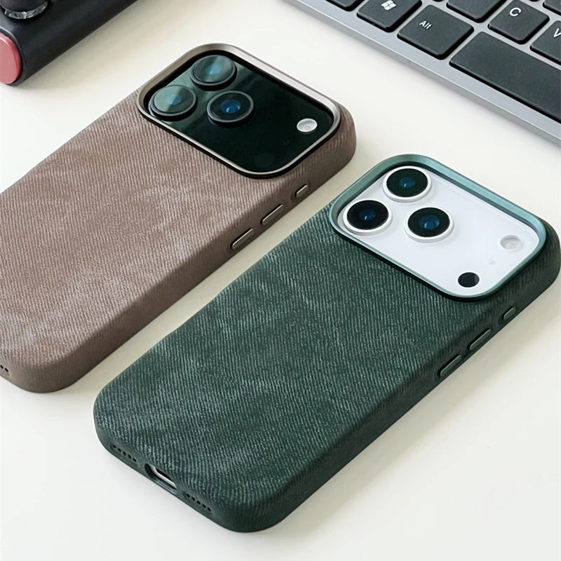 Vintage Denim Texture Slim iPhone Case