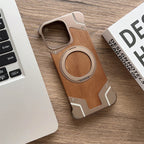 Wood MagSafe iPhone Case with Ring Stand