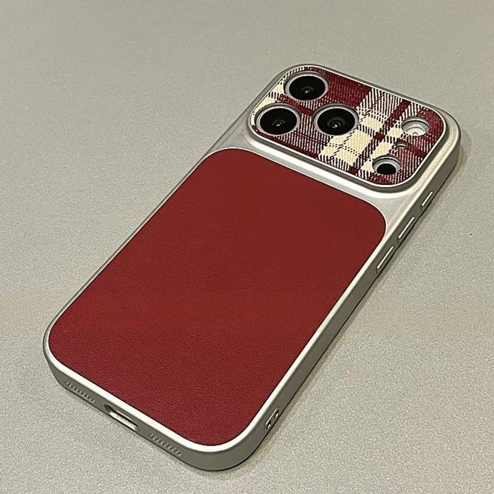 Fabric Leather Panel iPhone Case
