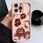 Lipstick Kiss Print iPhone Case