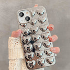 Puffy Heart Pattern iPhone Case