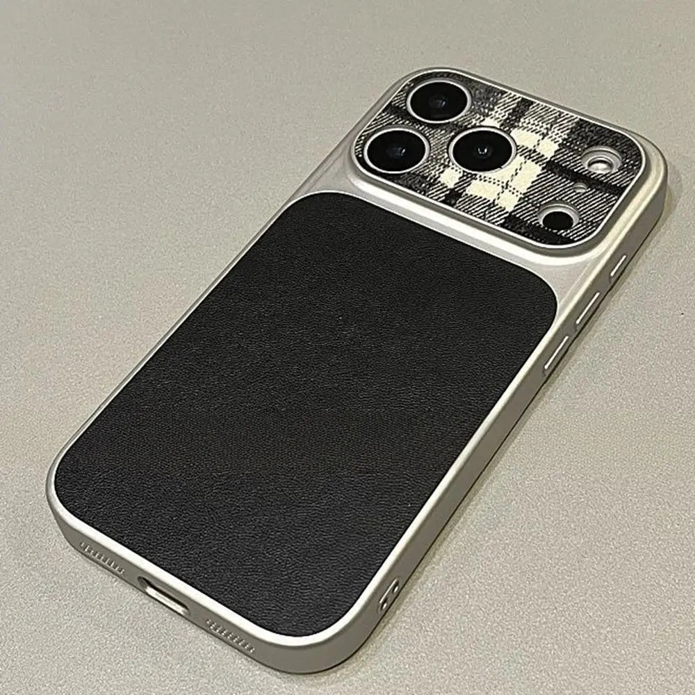 Fabric Leather Panel iPhone Case