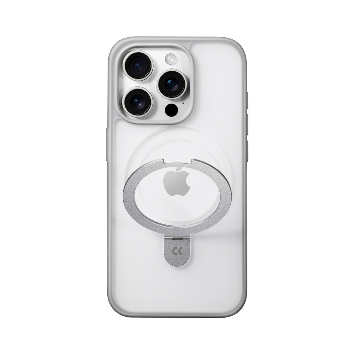 Frosted iPhone Case with Built In Ring Stand