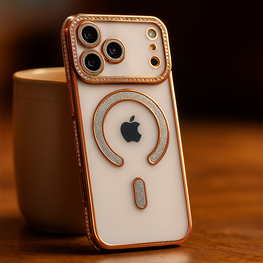 Glitter Diamond MagSafe iPhone Case Clear