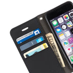 Leather Flip Folio iPhone Case Tab Closure
