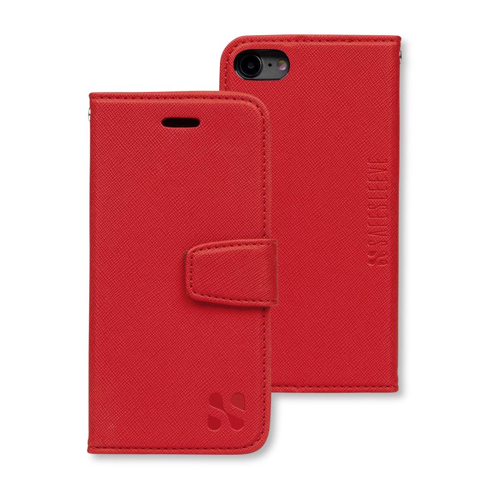 Leather Flip Folio iPhone Case Tab Closure