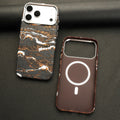 Ocean Wave Art iPhone Case with Metal Style Camera Frame and Lens Guard