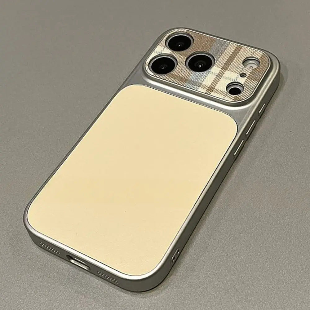 Fabric Leather Panel iPhone Case