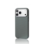 Woven Twill Texture iPhone Case with Metal Style Camera Frame and Button Covers