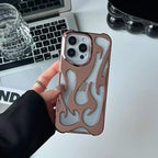 Metallic Flame Open Back iPhone Case