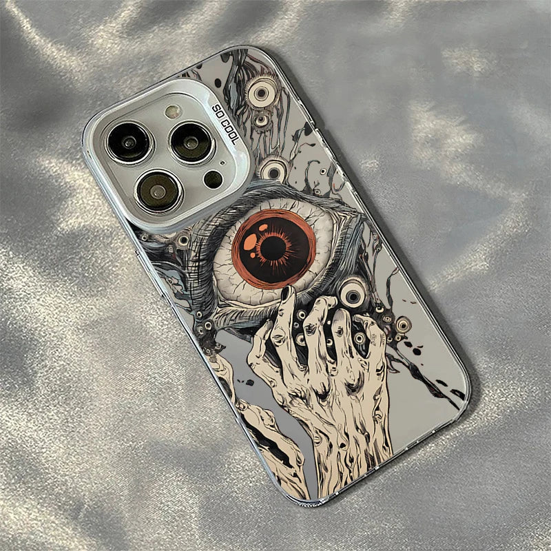 Horror Art Glossy iPhone Case