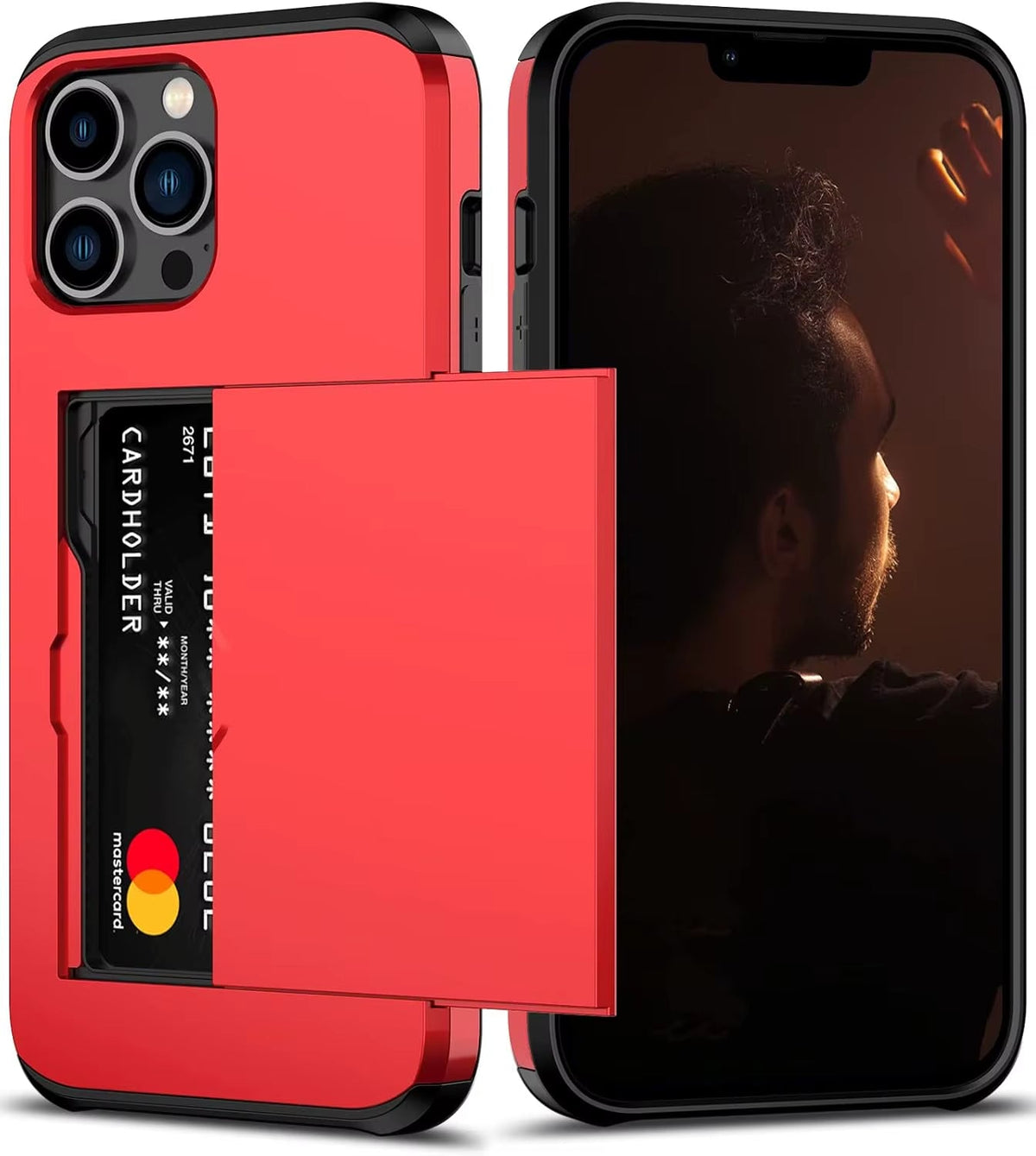 Sliding Card Holder Wallet iPhone Case