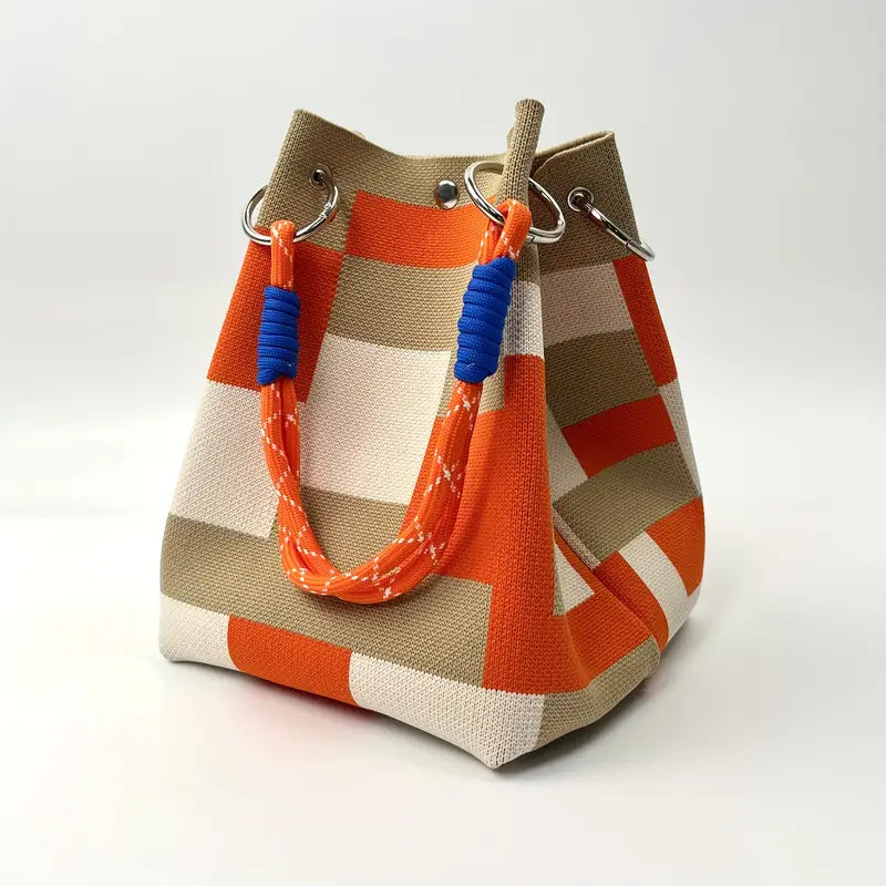 Colorblock Tote Bag