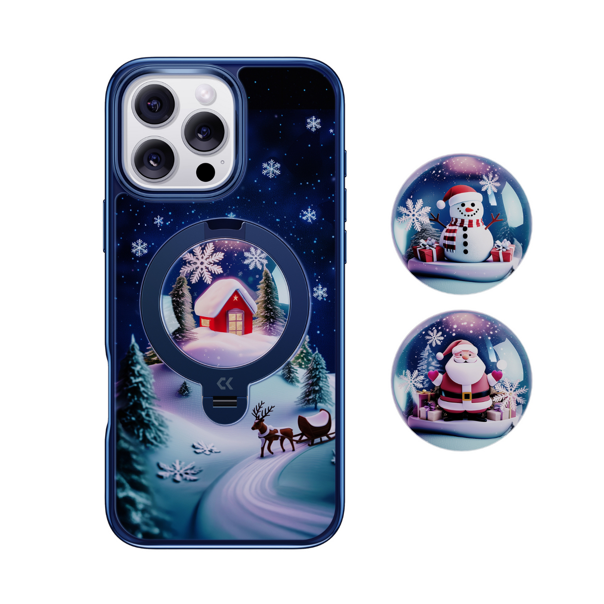 Christmas Winter Scene MagSafe iPhone Case