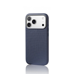 Woven Twill Texture iPhone Case with Metal Style Camera Frame and Button Covers