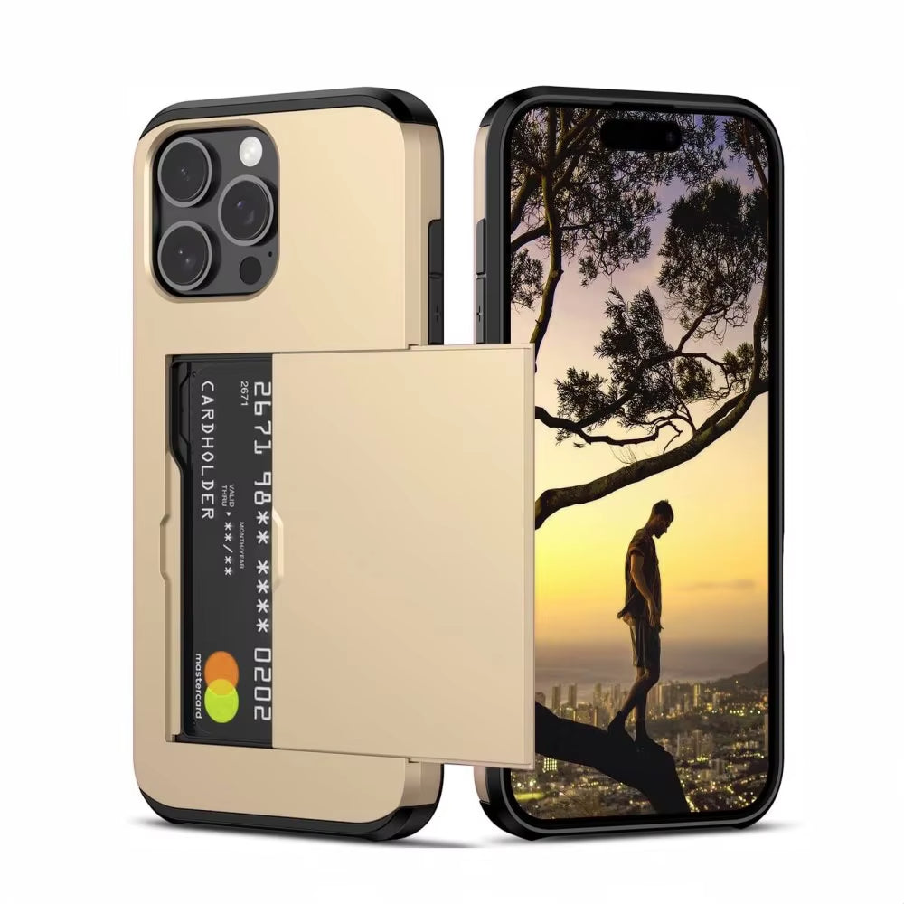 Sliding Card Holder Wallet iPhone Case