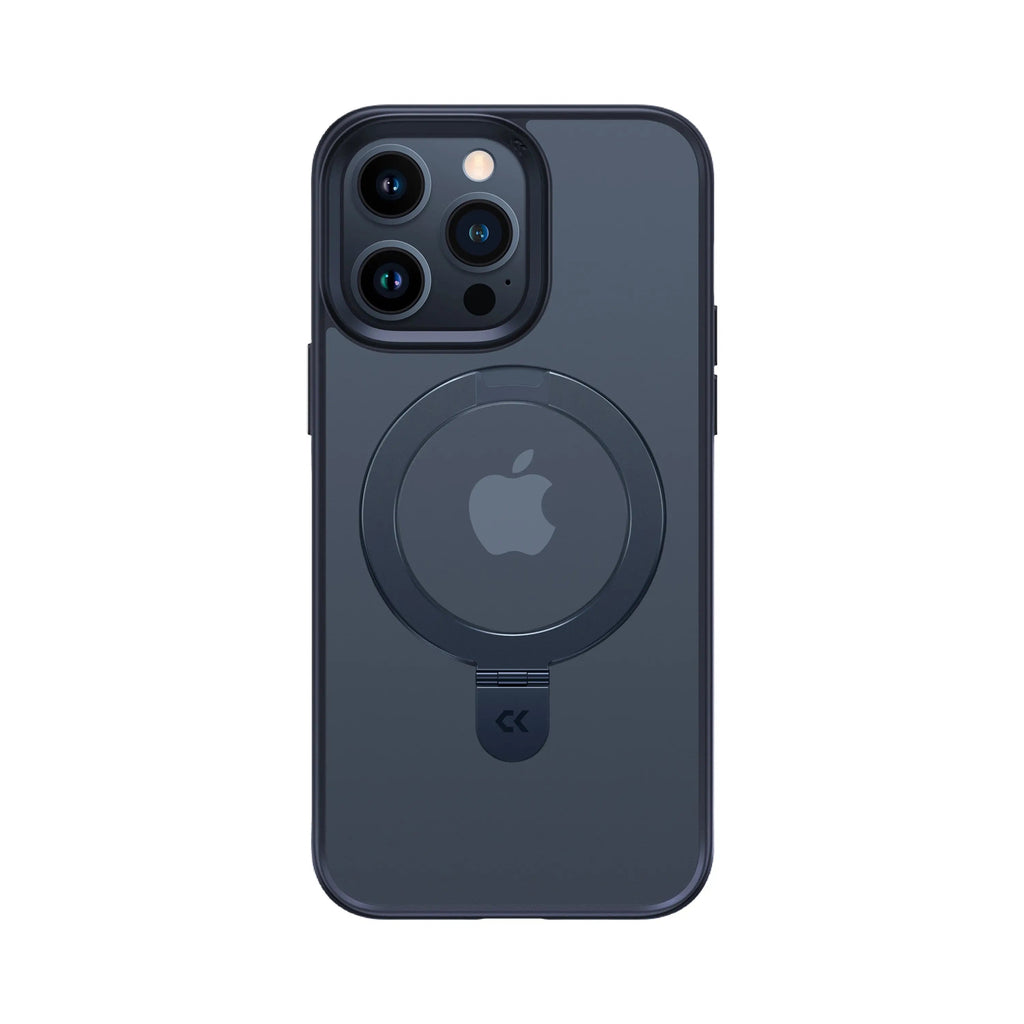 Frosted iPhone Case with Built In Ring Stand
