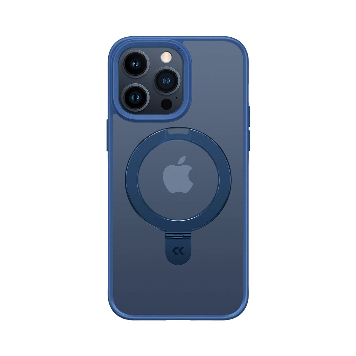 Frosted iPhone Case with Built In Ring Stand
