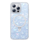 Pearl Shell Pattern iPhone Case with Ring Stand