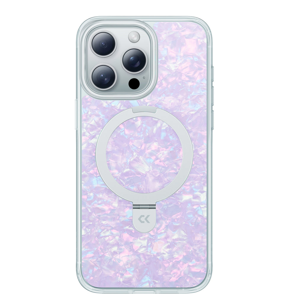 Pearl Pattern MagSafe iPhone Case with Ring Stand