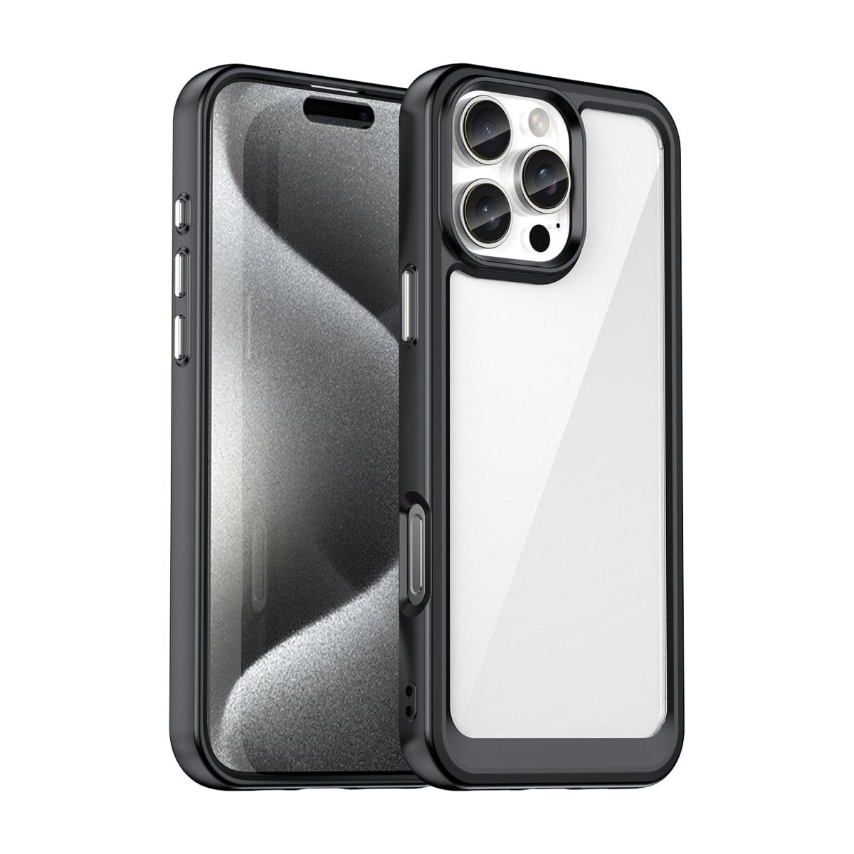 Transparent iPhone Case with Raised Screen Edges