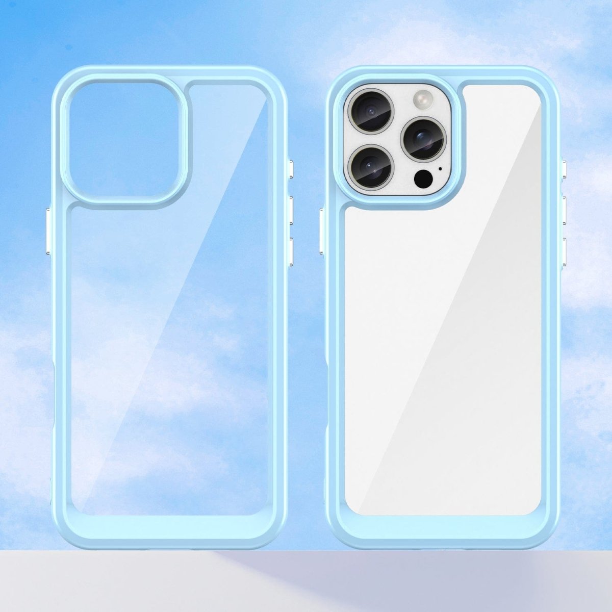 Transparent iPhone Case with Raised Screen Edges
