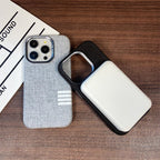 Washed Denim Texture Slim iPhone Case