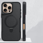 Carbon Fiber Ring Stand MagSafe iPhone Case