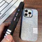 Washed Denim Texture Slim iPhone Case