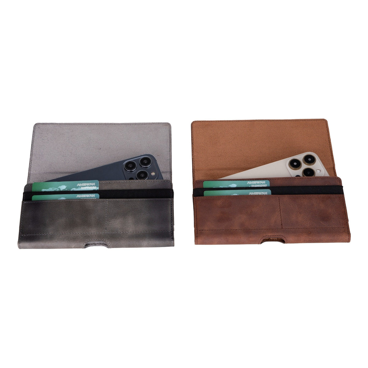 Belt Pouch iPhone Wallet Holder Horizontal Flip Cover