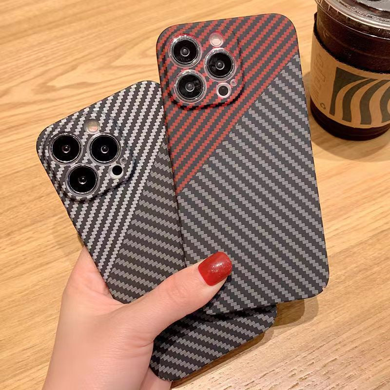 Carbon Fiber Style Slim iPhone Case