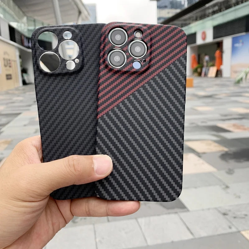 Carbon Fiber Style Slim iPhone Case