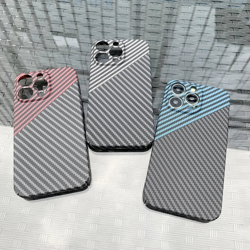 Carbon Fiber Style Slim iPhone Case