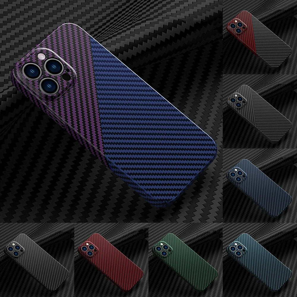 Carbon Fiber Style Slim iPhone Case