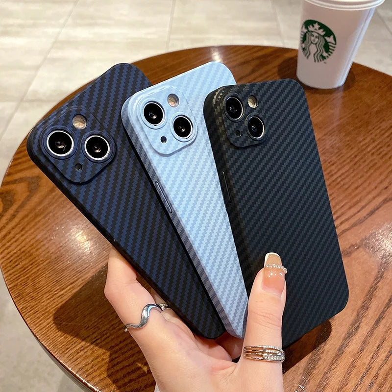 Carbon Fiber Style Slim iPhone Case