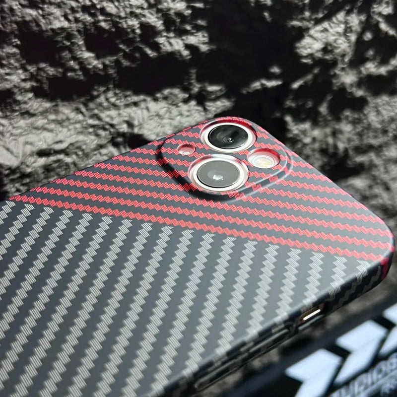 Carbon Fiber Style Slim iPhone Case