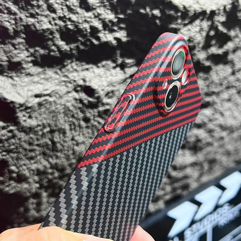 Carbon Fiber Style Slim iPhone Case