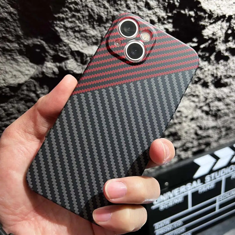 Carbon Fiber Style Slim iPhone Case
