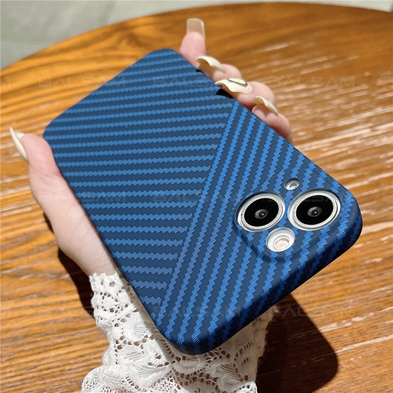 Carbon Fiber Style Slim iPhone Case