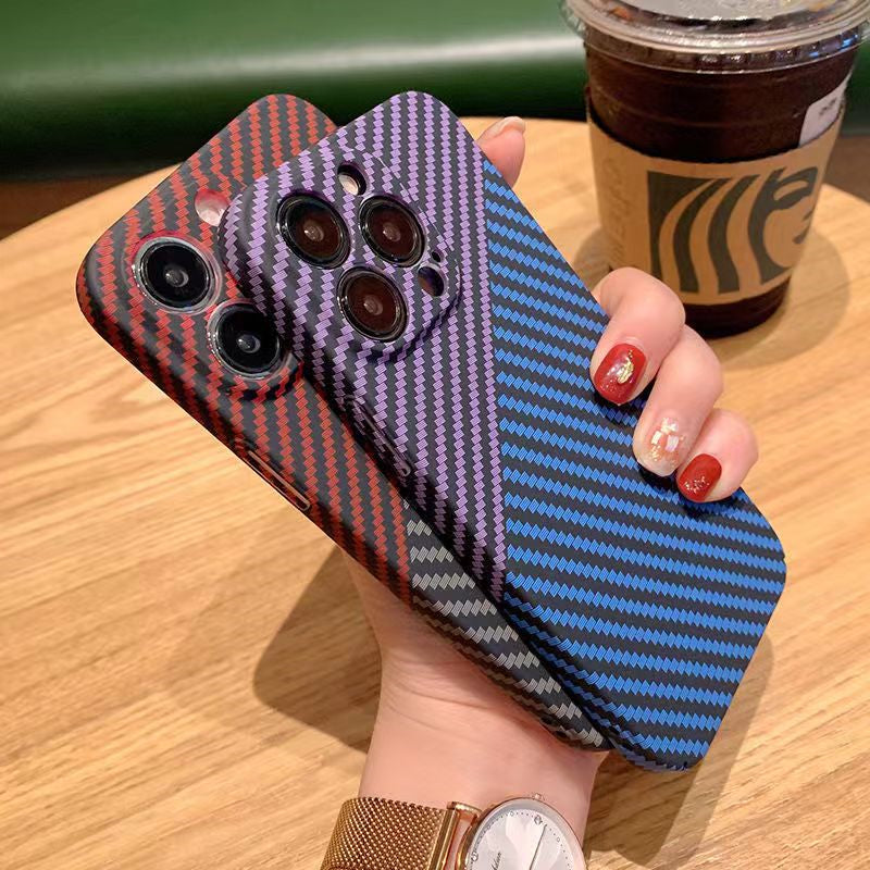 Carbon Fiber Style Slim iPhone Case