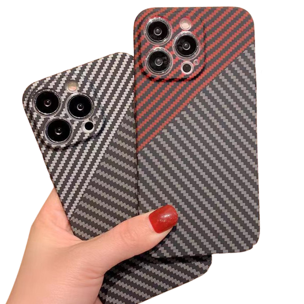 Carbon Fiber Style Slim iPhone Case