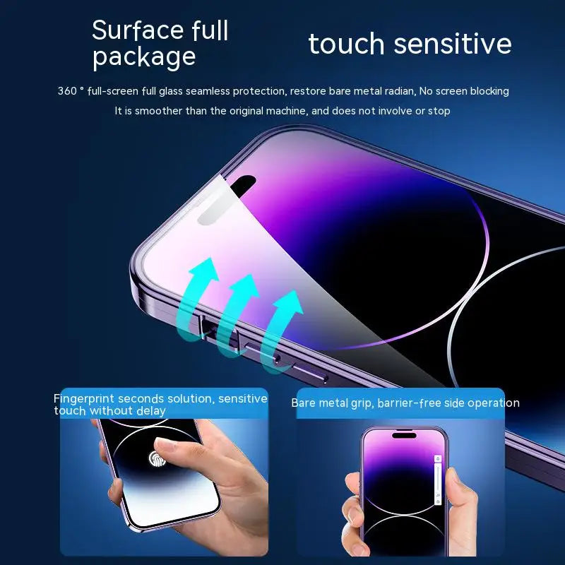 Double Sided Glass Style iPhone Case Metal Frame