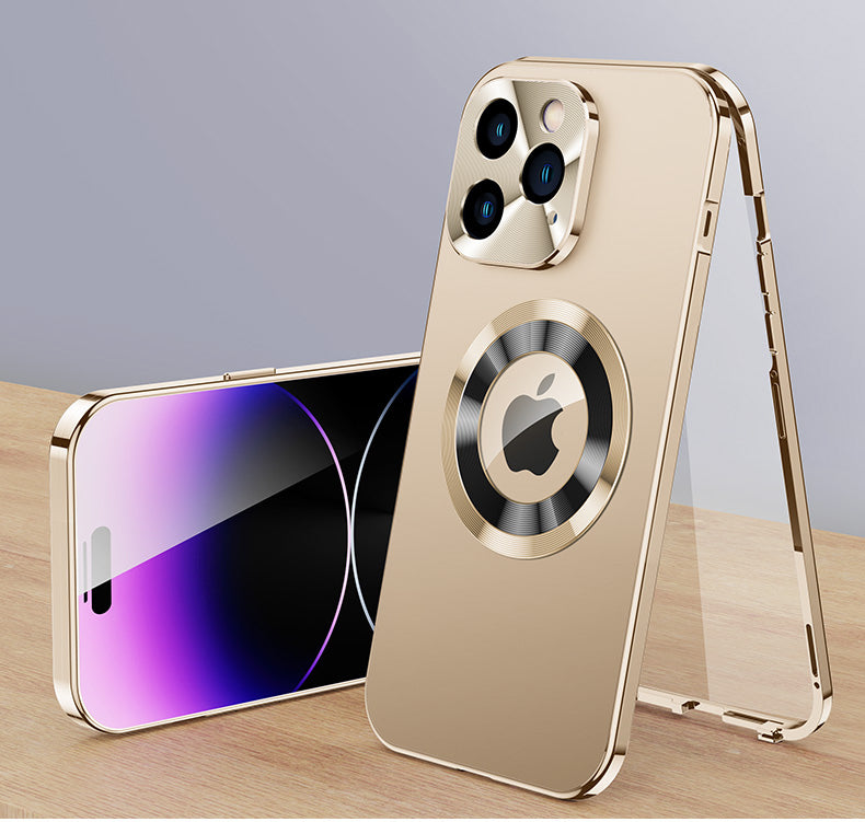 Double Sided Glass Style iPhone Case Metal Frame