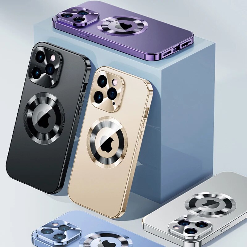 Double Sided Glass Style iPhone Case Metal Frame